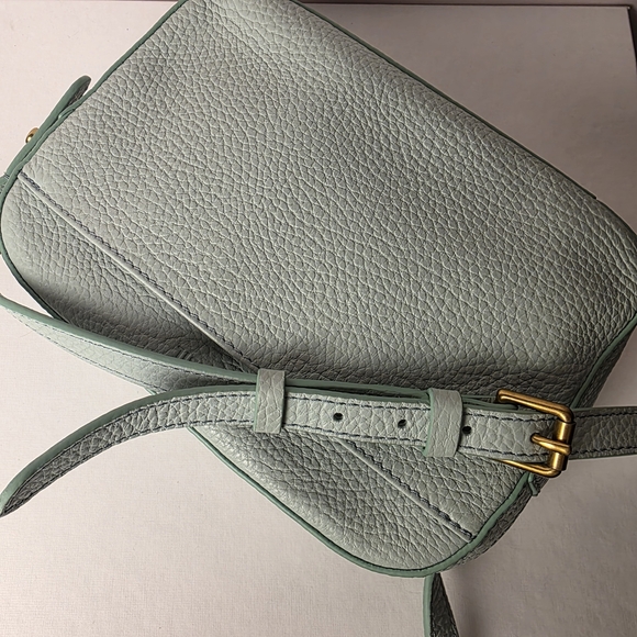 Fossil Leather Crossbody Bag Mint Green NWT - Picture 4 of 9